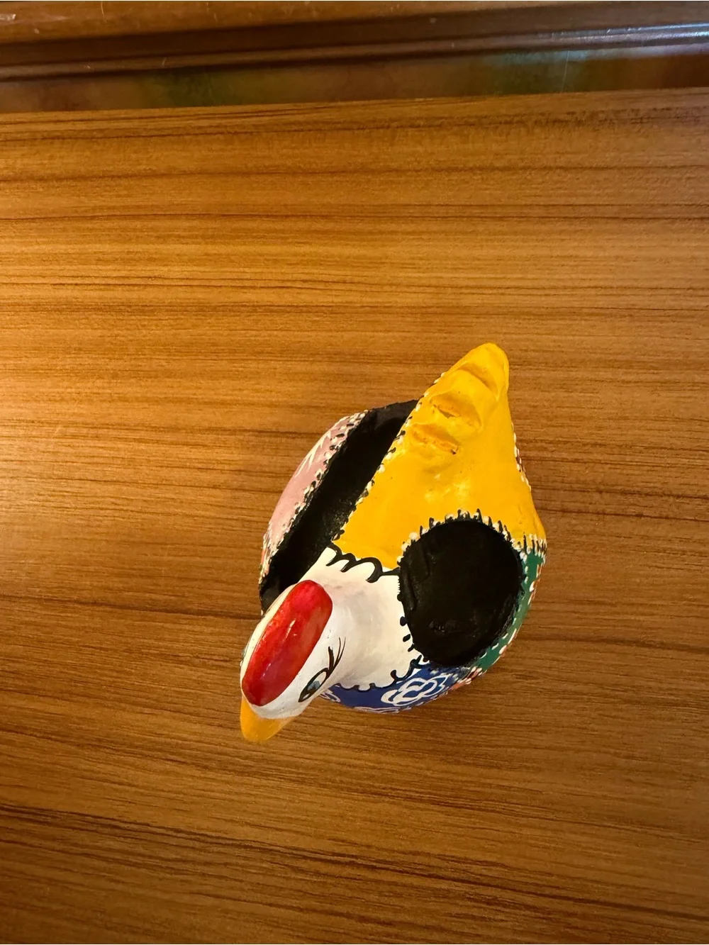 Vintage Mexican Talavera Ceramic Chicken Sponge Holder Napkin Caddy Planter 4.5